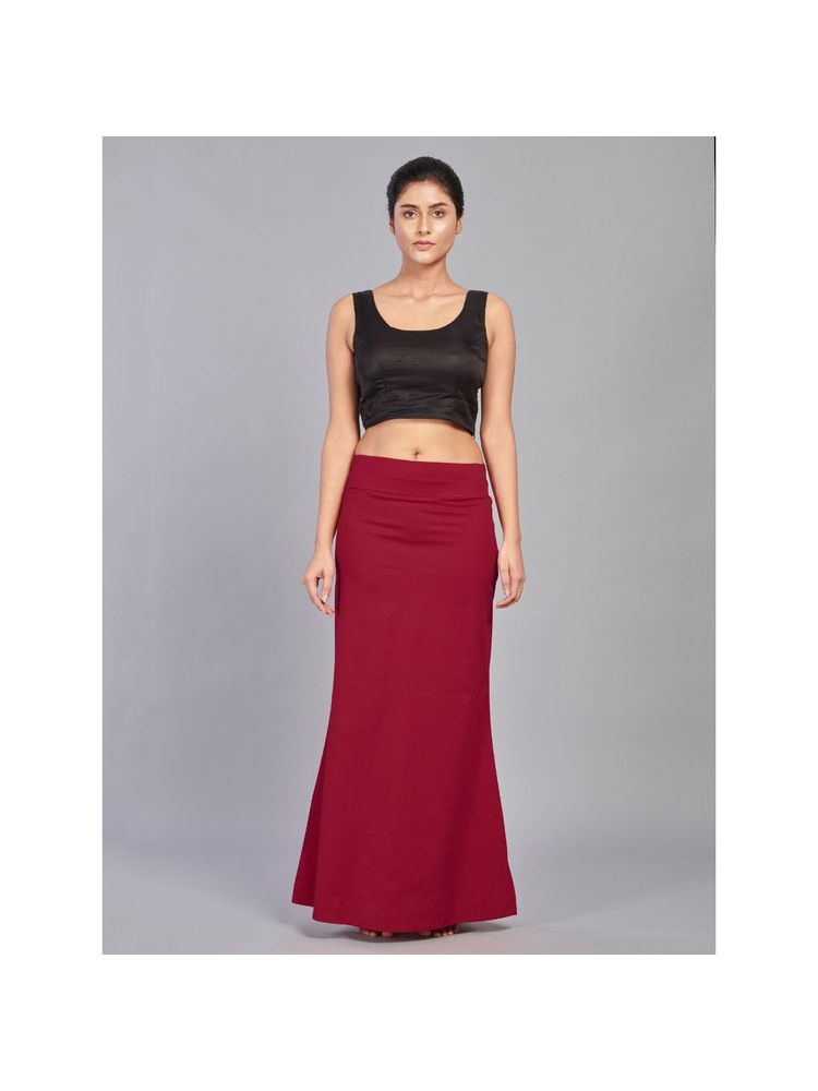 I AM BY DOLLYJAIN Cotton Lycra D'coat Maroon-picture-20