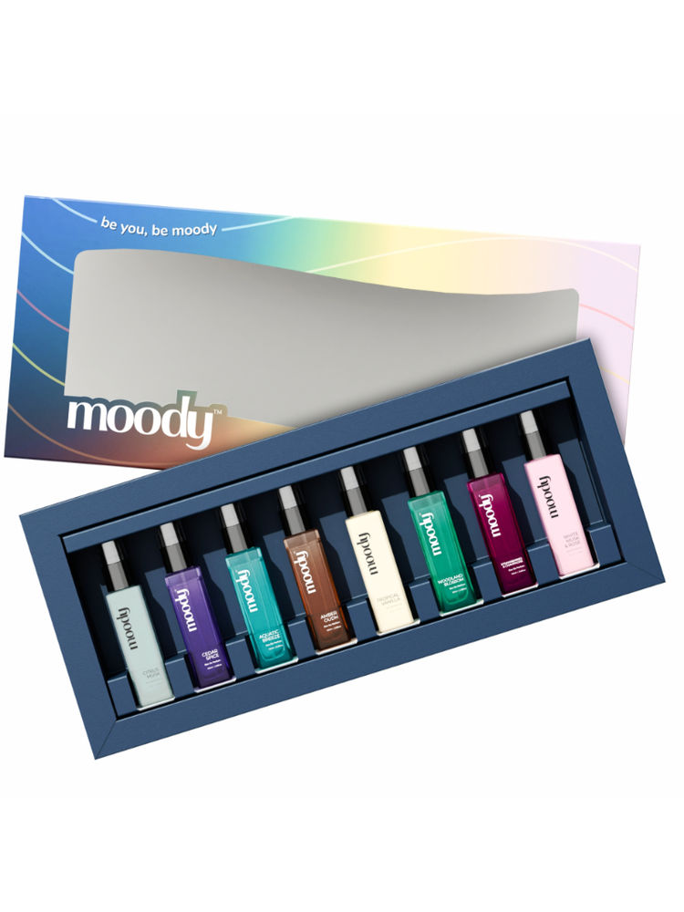 Moody Unisex Premium EDP Perfume Gift Set Of 8 In 1