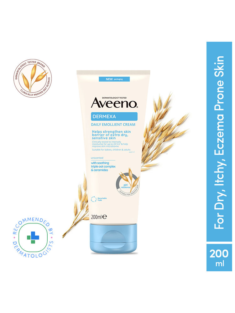 Aveeno Dermexa Daily Emollient Cream | Oat + Ceramide Face & Body Moisturizer for Dry Sensitive Skin-picture-20