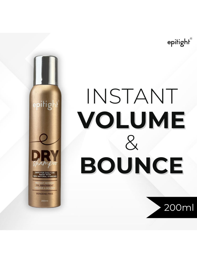 Epitight Dry Shampoo Adds Volume With Corn Starch, Benzene Free & Sunflower Oil - Sulfate Free