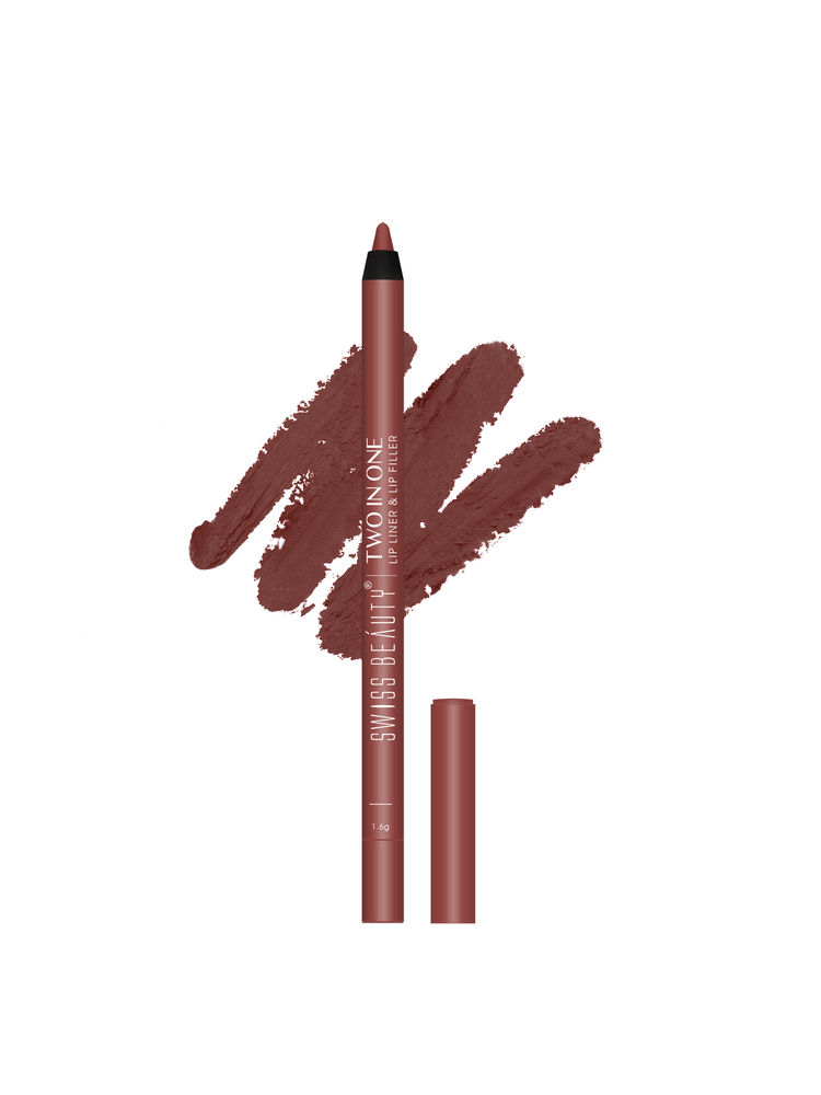 Swiss Beauty Two In One Lip Liner & Lip Filler-image-42