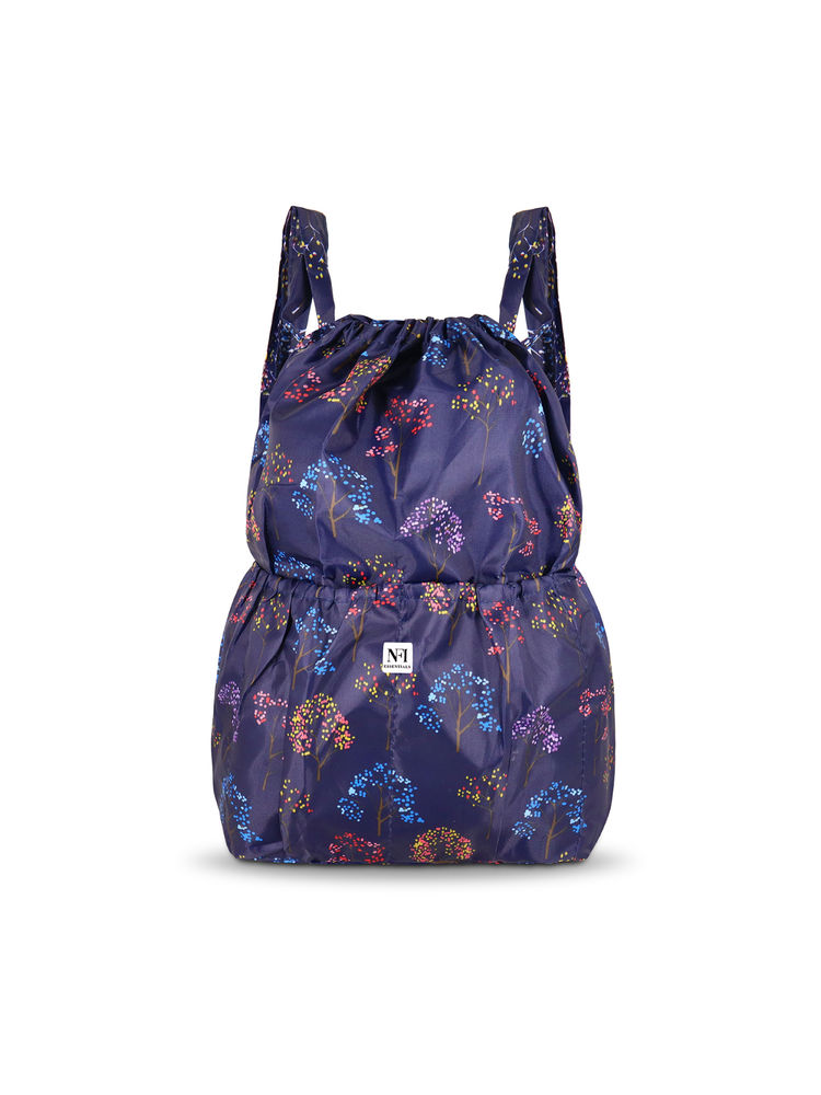 NFI Essentials Floral Print Drawstring Backpack for Women Foldable Sport String Bag-picture-23