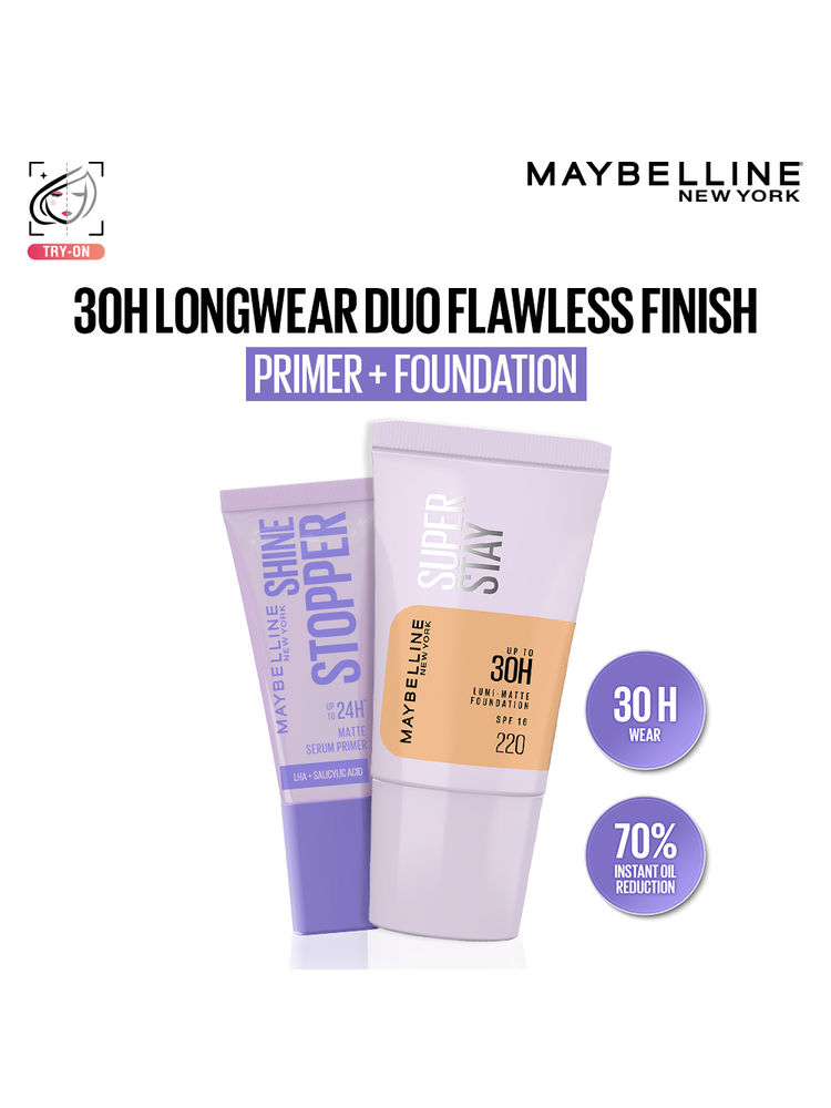 Maybelline New York, Longwear Oil free Primer+Foundation Combo (Medium skin)-image-0