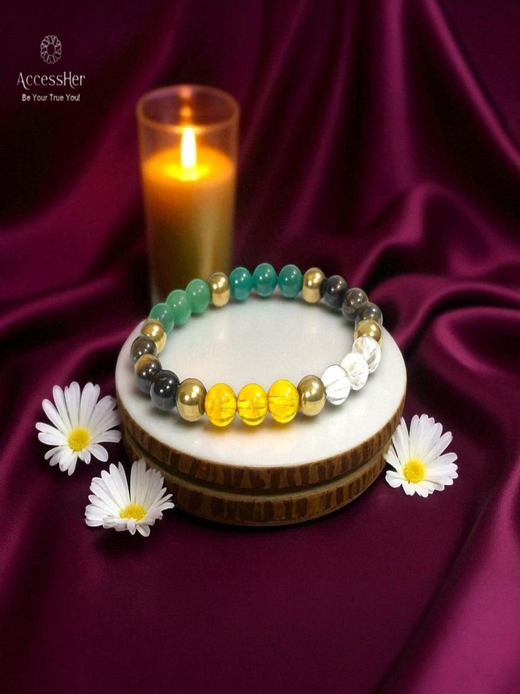 Accessher Dhanyog Natural Multi-Color Gemstone Healing Bracelet-picture-15