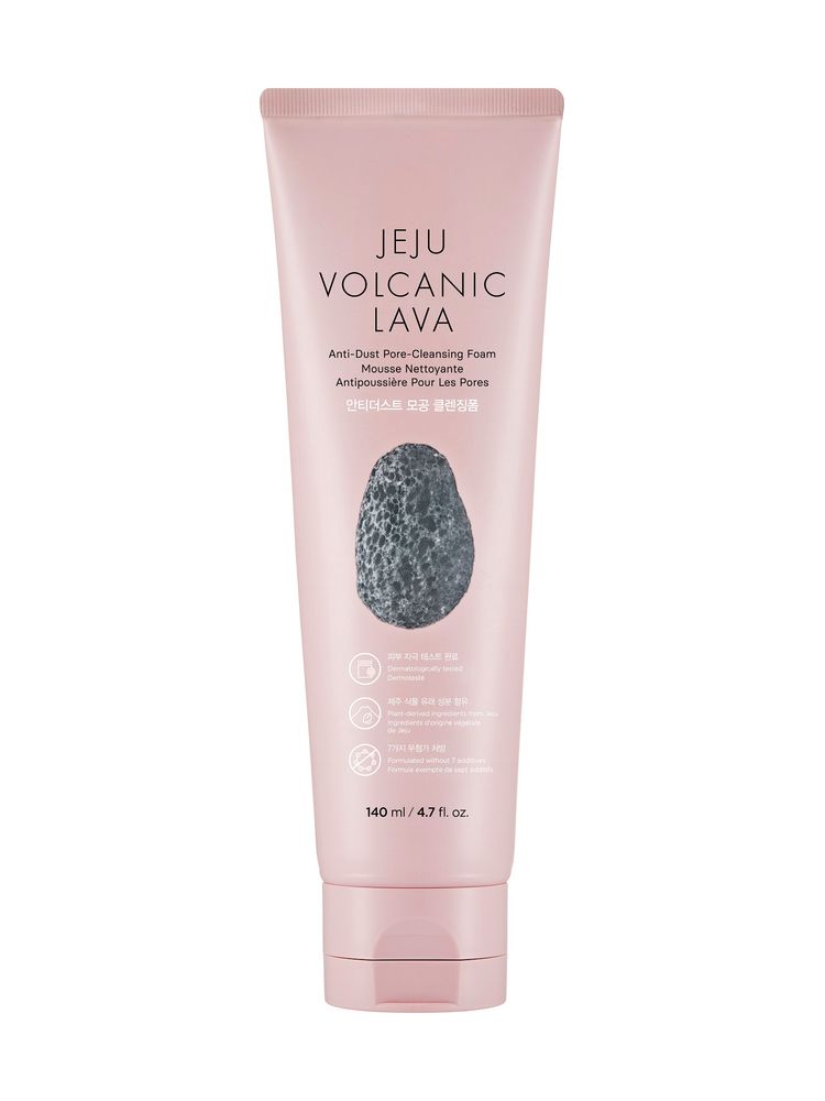 The Face Shop Jeju Volcanic Lava Anti Dust Pore Cleansing Foam, Face Wash For Deep Skin Cleansing-image-23