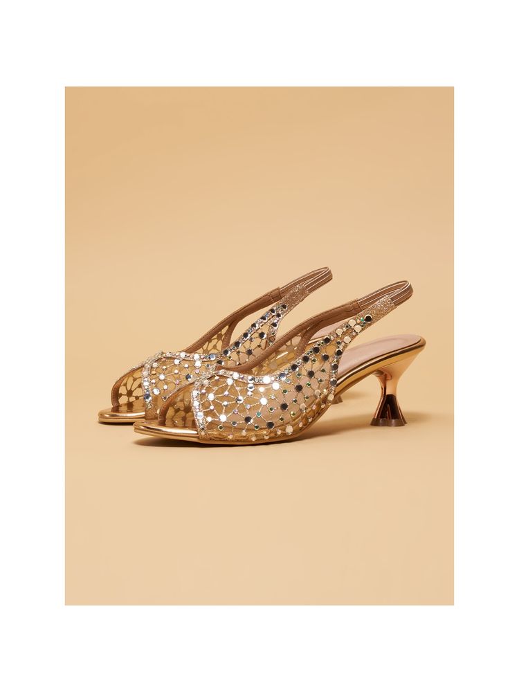 Eridani Kiara Embellished Slingback Rose Gold Heels-picture-24