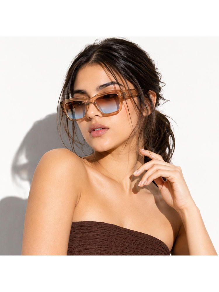 Stood Unisex UV Protected Brown Lens Rectangle Sunglasses (50)-picture-26