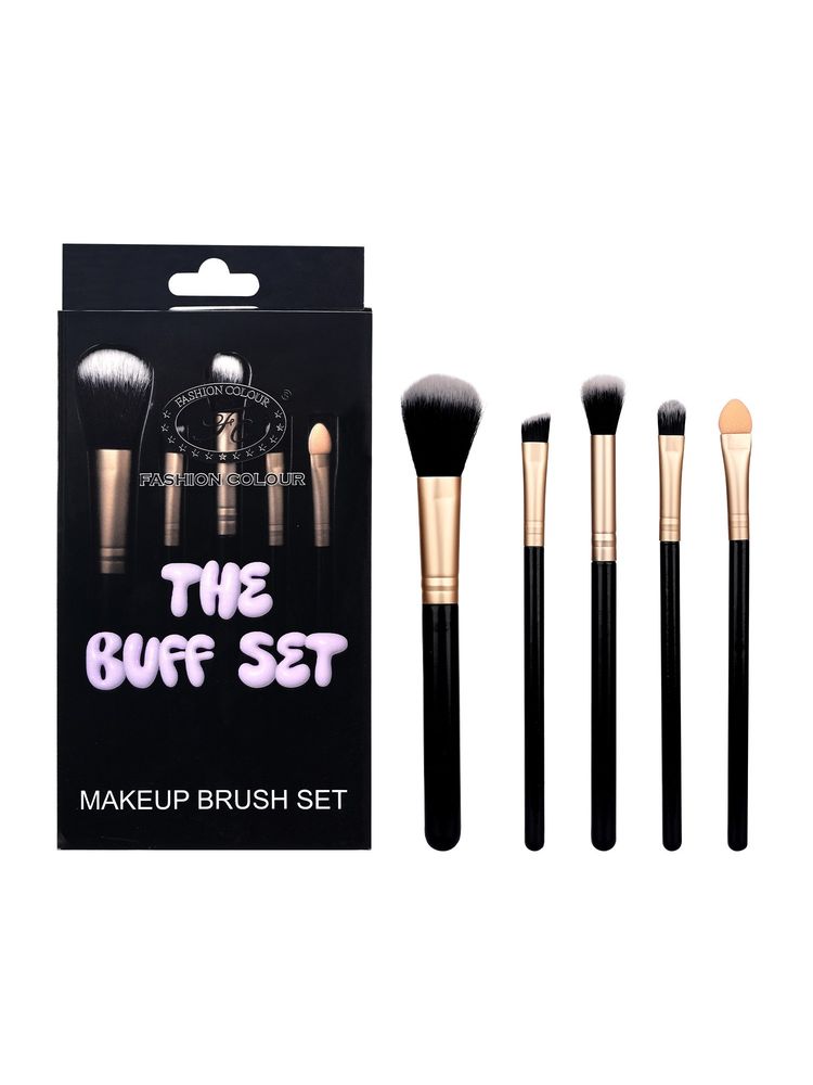 FASHION COLOUR The Buff Set Makeup Brush Set-image-7