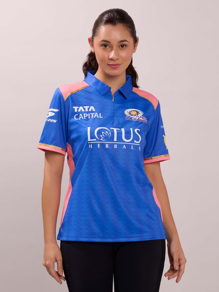 Skechers Women MI WPL FAN JERSEY Navy Blue POLO-picture-27
