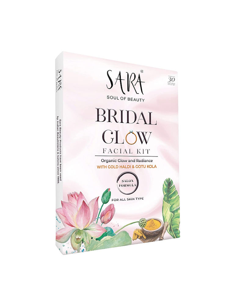 Sara Bridal Facial Kit For Glowing Skin With Haldi & Gotu Cola For Bridal Glow & Radiant Skin-image-5