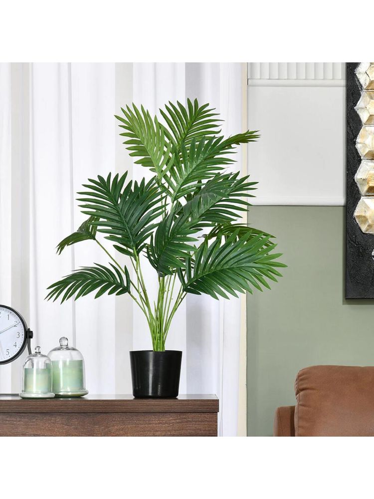 Home Bloom Artificial Areca Palm Plant for Home Office Decor with Pot-image-2