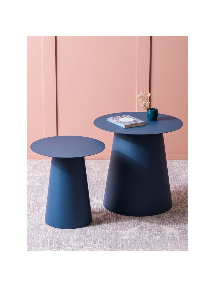 Nestroots Blue Canyon Metallic End Table (Pack of 2)-image-28