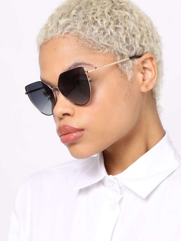 MOSCHINO LOVE Women UV Protected Polarized Full Rim Grey Lens Cat Eye Sunglasses (59)-picture-21