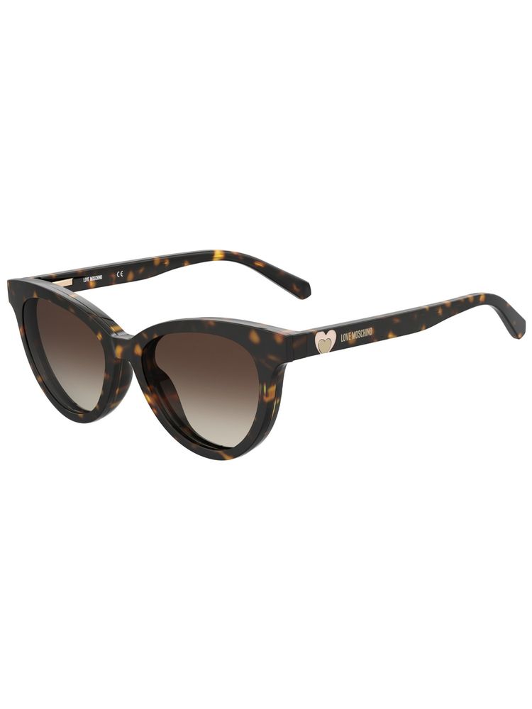 MOSCHINO LOVE Women Polarized Full Rim Brown Lens Cat Eye Sunglasses With Clip On (52)-picture-18
