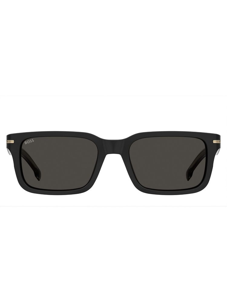 Hugo Boss Men UV Protected Polarized Full Rim Grey Lens Rectangle Sunglasses - 20680380754IR (54)-image-21