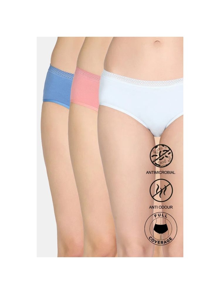 Zivame Low Rise Full Coverage Hipster Panty (Pack Of 3)-picture-15