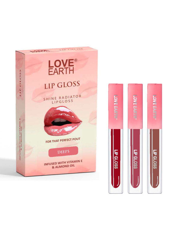 Love Earth Liquid Lip Gloss Deeps - Pack of 3-picture-24