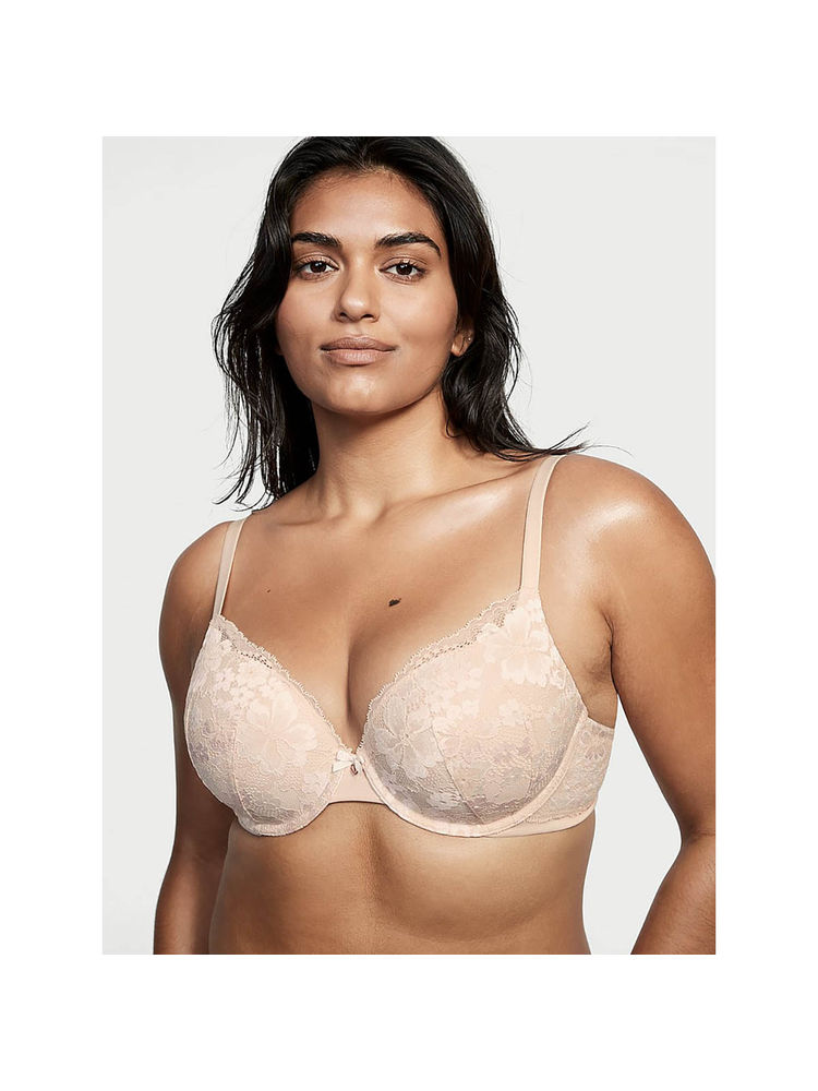 victoria's secret intimates Victoria's Secret Women Beige Body By Lace Push-Up Perfect Shape Bra-picture-28