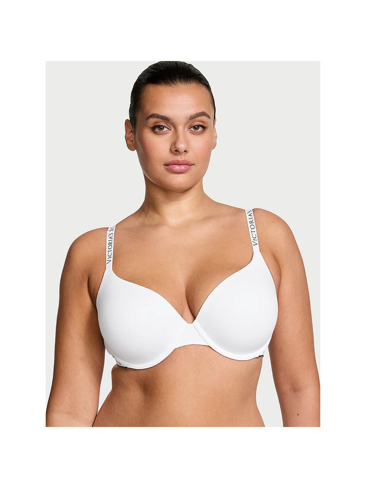 victoria's secret intimates Victoria's Secret Women White The T-shirt Lightly Lined Cotton Demi Bra-picture-39