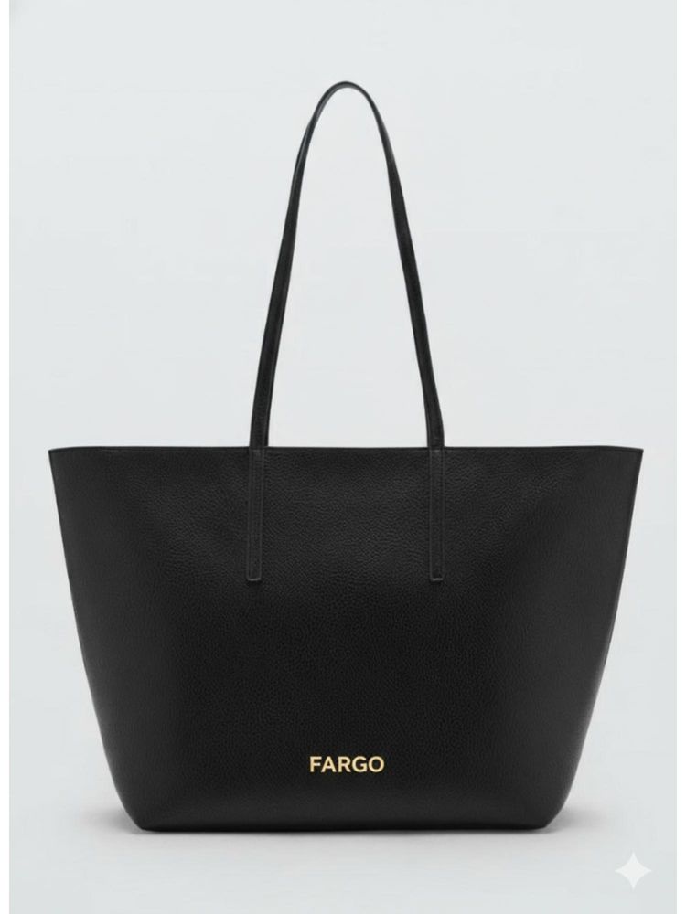 FARGO Prestige Black with 15-Inch Laptop Compartment Tote Bag-image-15