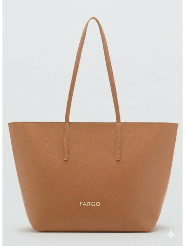 FARGO Prestige Tan with 15-Inch Laptop Compartment Tote Bag-image-16