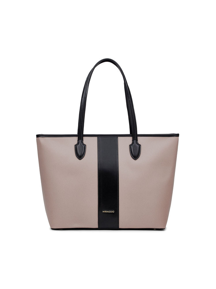 MIRAGGIO Rachel Taupe Tote Bag (L)-picture-24