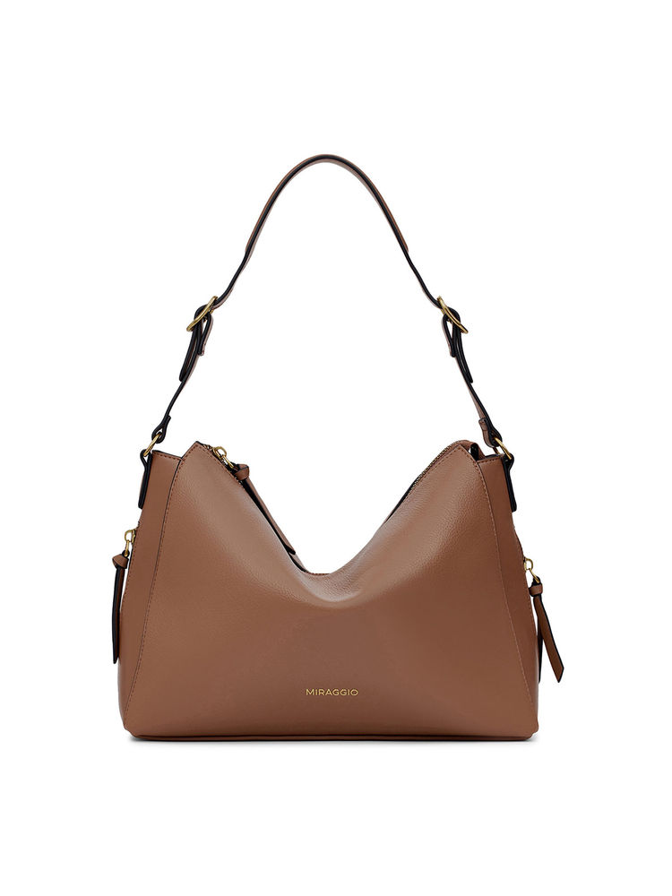 MIRAGGIO Brown Adele Handbag-image-46