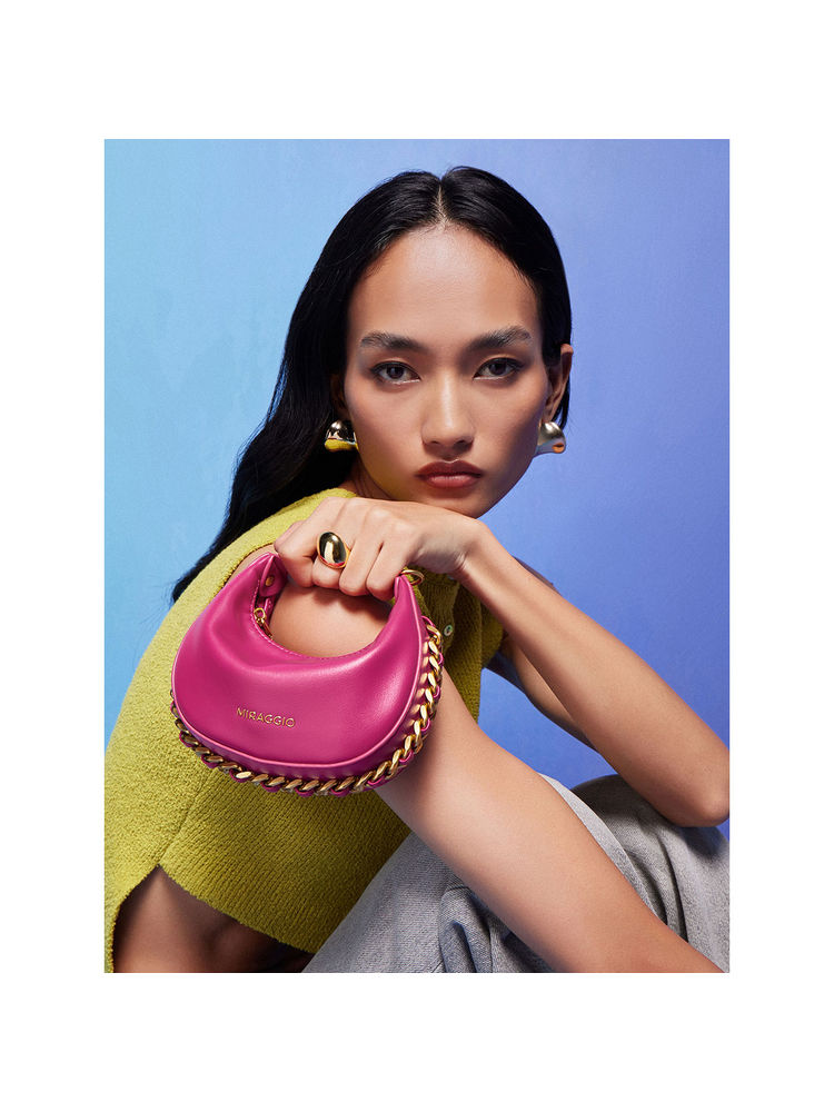 MIRAGGIO Pink Eve Micro Small Sling Bag