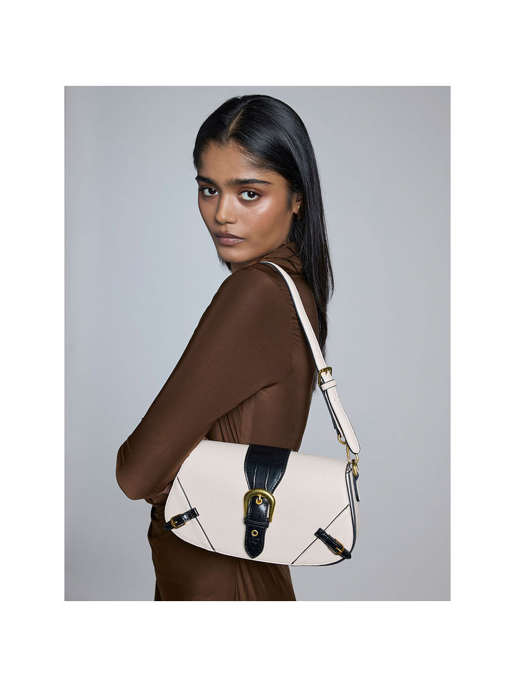 MIRAGGIO Off White Sylvie Shoulder Bag-picture-17