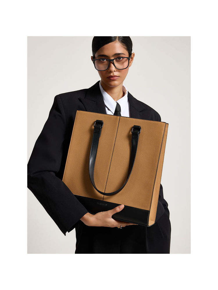 MIRAGGIO Drew Tote Bag for Women - Light Brown-image-21