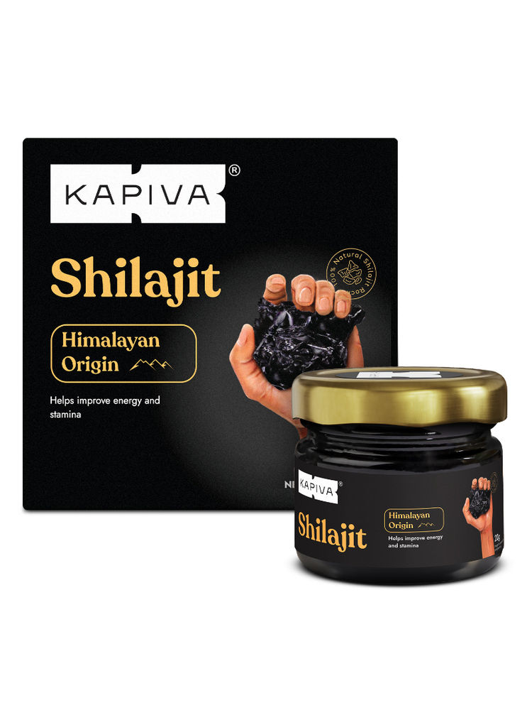 Kapiva Himalayan Shilajit Resin Pure Original Shilajit for Helps Improve Strength, Power & Stamina