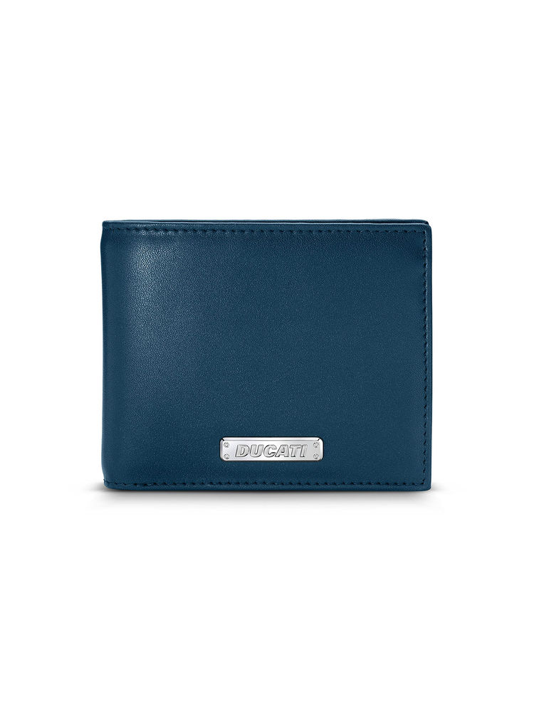 ducati accessories Ducati Men Navy Blue Genuine Leather Wallet-picture-12