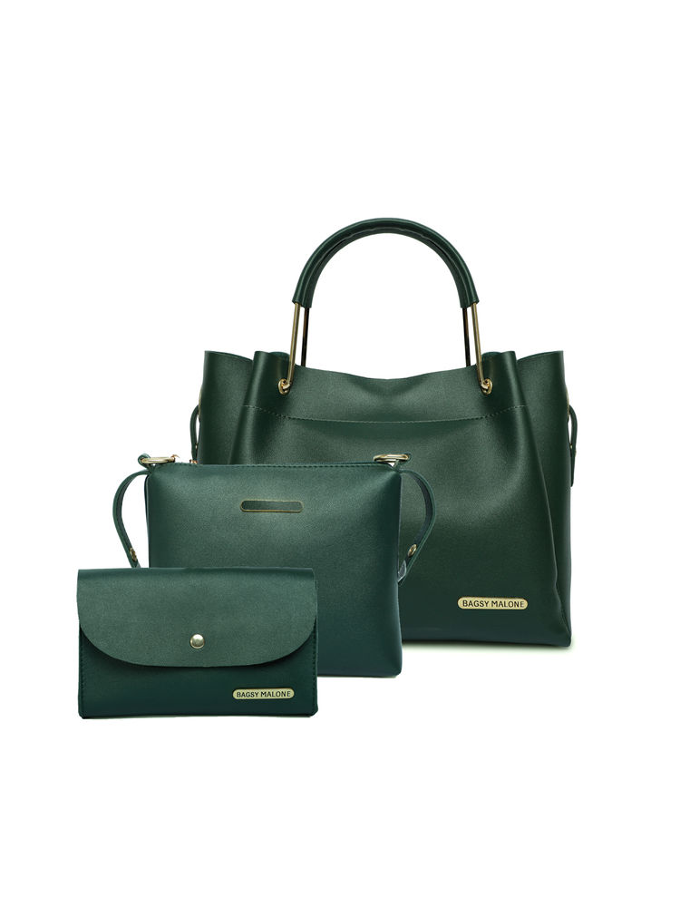 Bagsy Malone Women's Tote Combo Bag Green