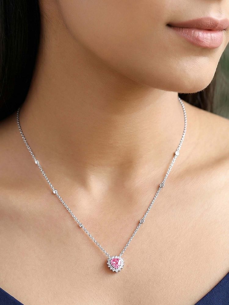 GIVA 925 Silver Heart of Light Necklace-image-41