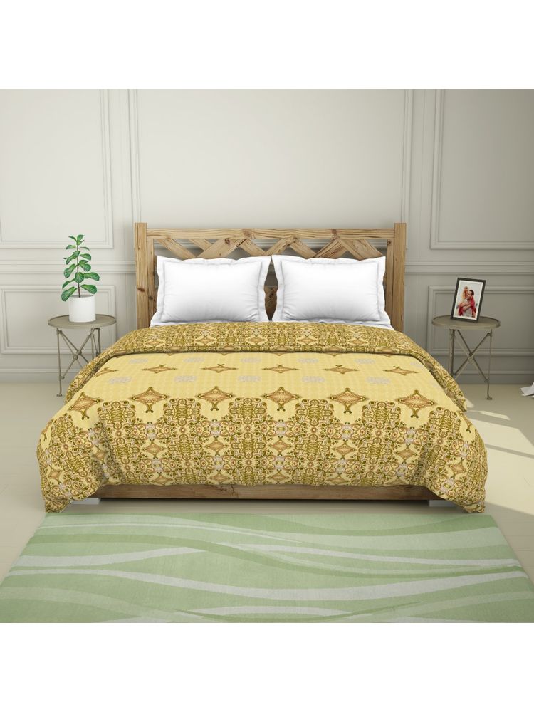 Spaces Ornate Cotton Shell Quilt Double High Absorbency Tencel Fibre Ultra Soft Multi Color-image-0