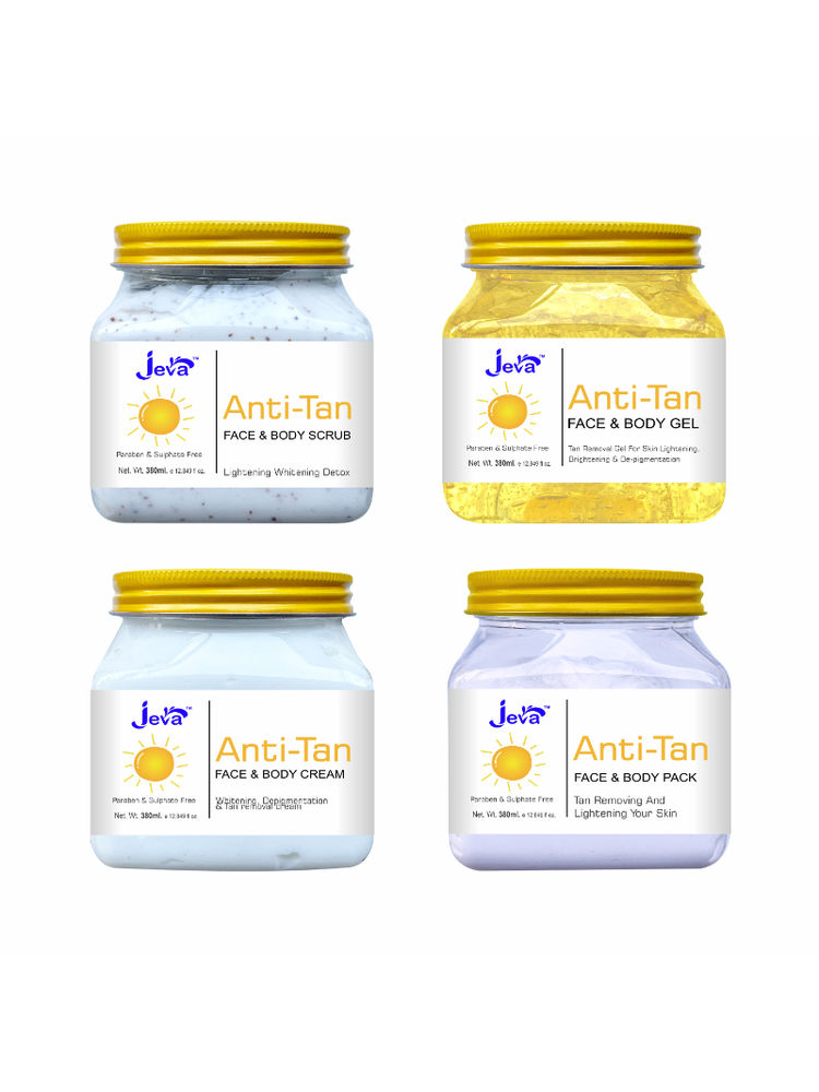 Jeva Anti Tan Eco Facial Kit - Pack Of 4-image-6