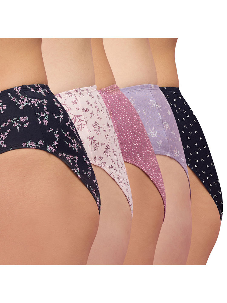 Nykd By Nykaa Pack of 5 Cotton Hipster with Anti odor-Multi-Color-NYP100P05-image-19