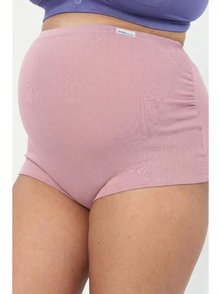 Zelena Blush Pink Over Belly Maternity Brief-picture-12