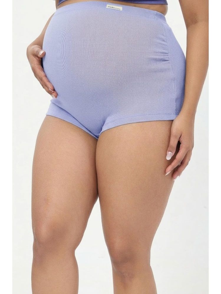 Zelena Blue Over Belly Maternity Brief-image-0