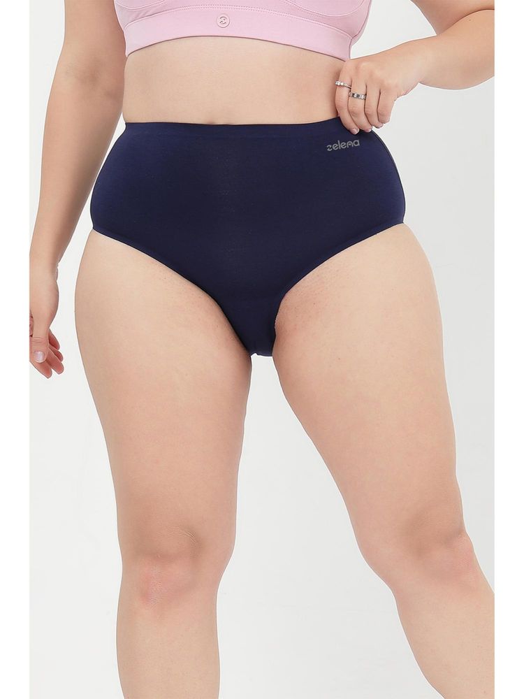 Zelena Navy Modal Bonded Maternity Hipster Brief-picture-24
