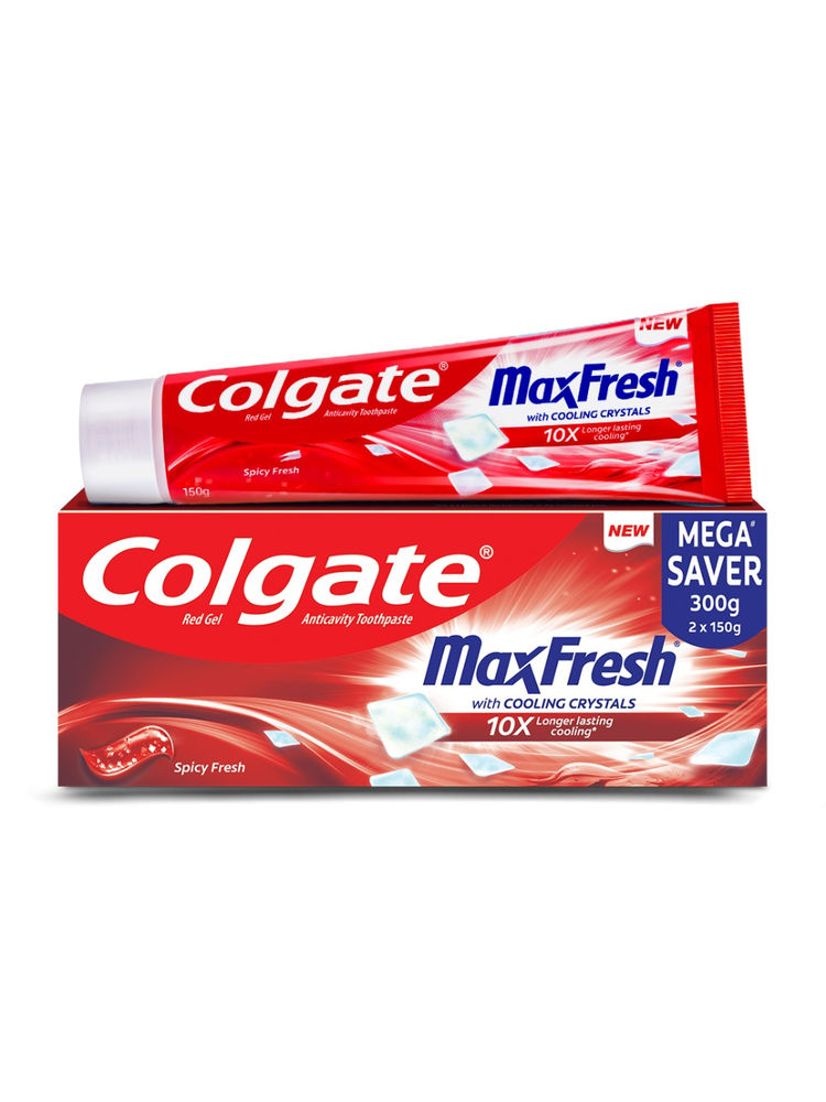 Colgate Maxfresh Toothpaste, Red Gel Paste With Menthol For Super Fresh Breath (Spicy Fresh)