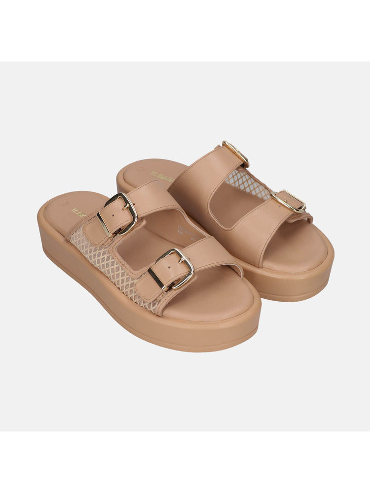 BAGATT Hanoi Women Beige Leather Sandals-image-19