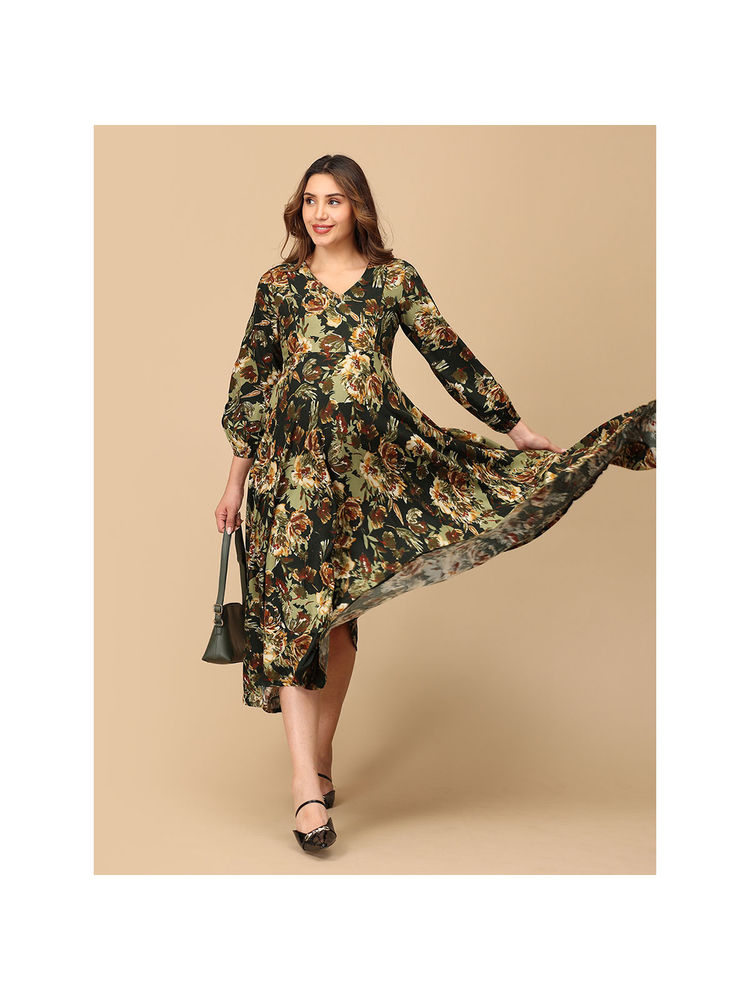 The Mom Store Grassy Gal Maternity and Nursing Maxi Dress-picture-12