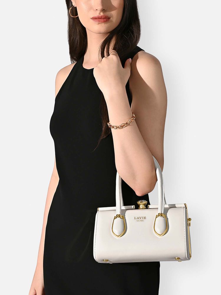 Lavie Luxe Women's Dazzem25 Small Frame Handbag - Off White (S)-image-8