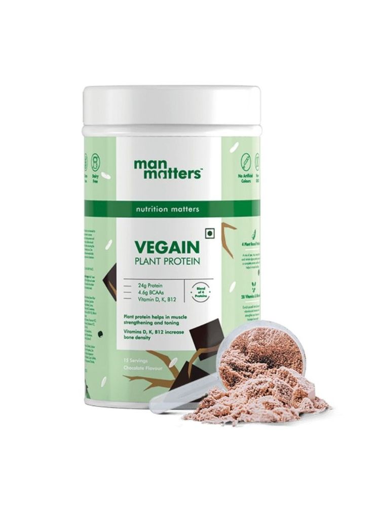 Man Matters Vegain Plant Protein Powder 100% Vegan, Gluten-free Protein