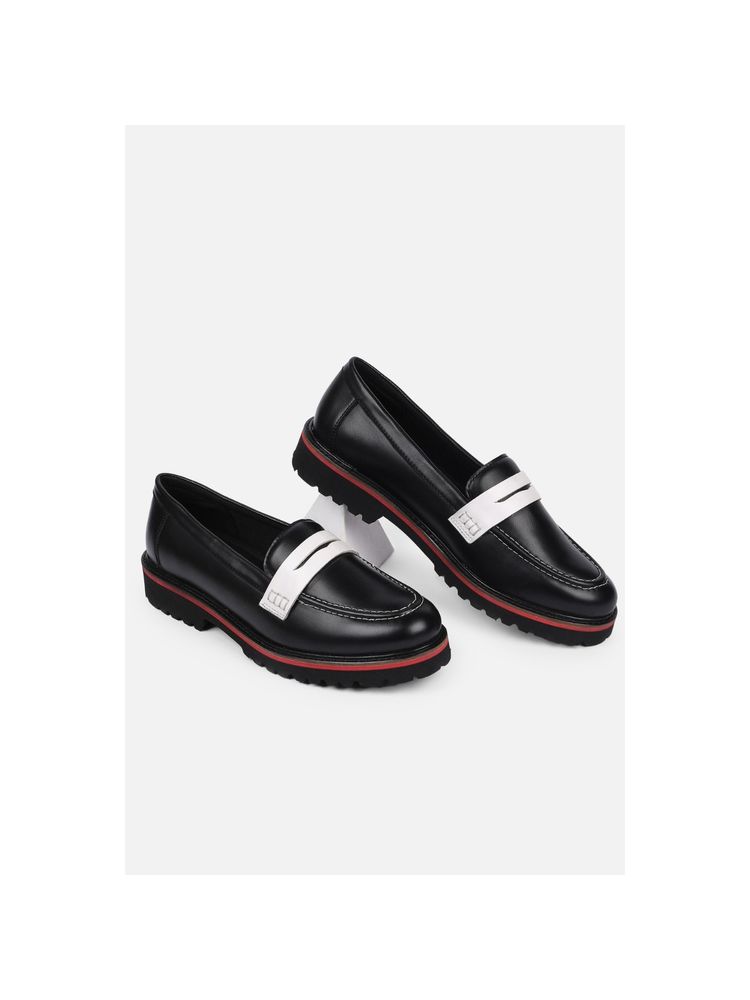 Allen Solly Women Black Casual Slip On Loafers-picture-42