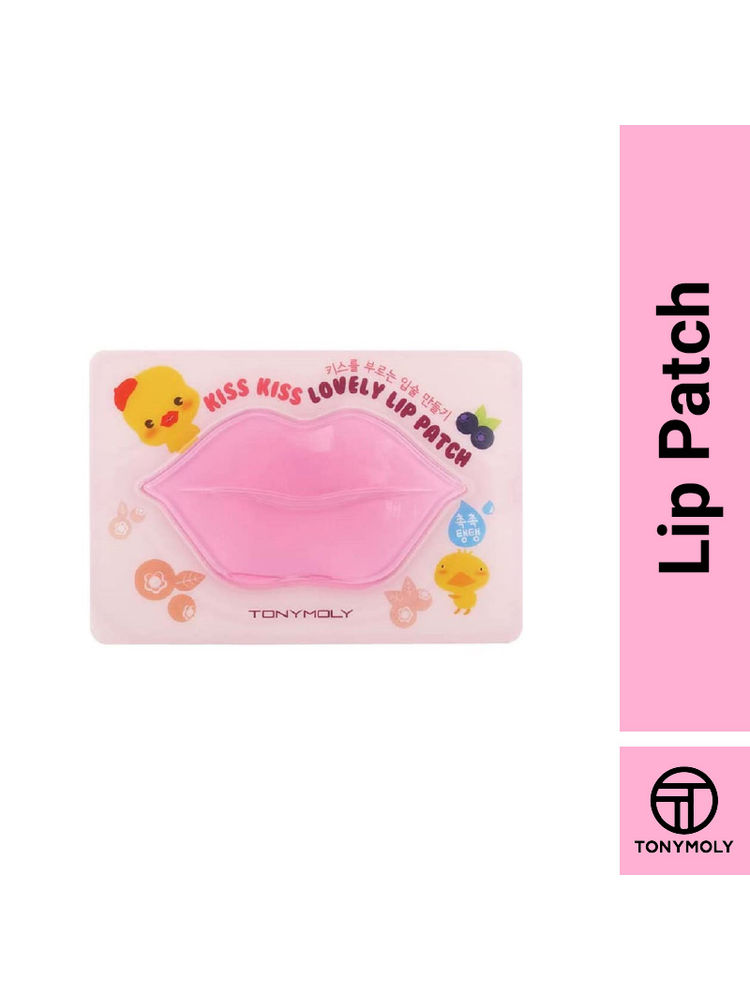 TONYMOLY Korean Kiss Kiss Lovely Lip Patch with Collagen to Plump, Hydrate & Soften Dry Lips