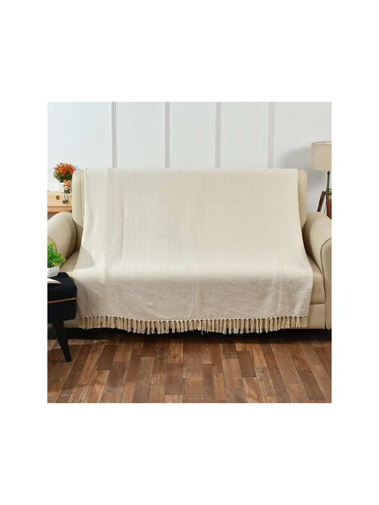 Sashaa World Chevron Sofa Throw with Tassels-picture-39