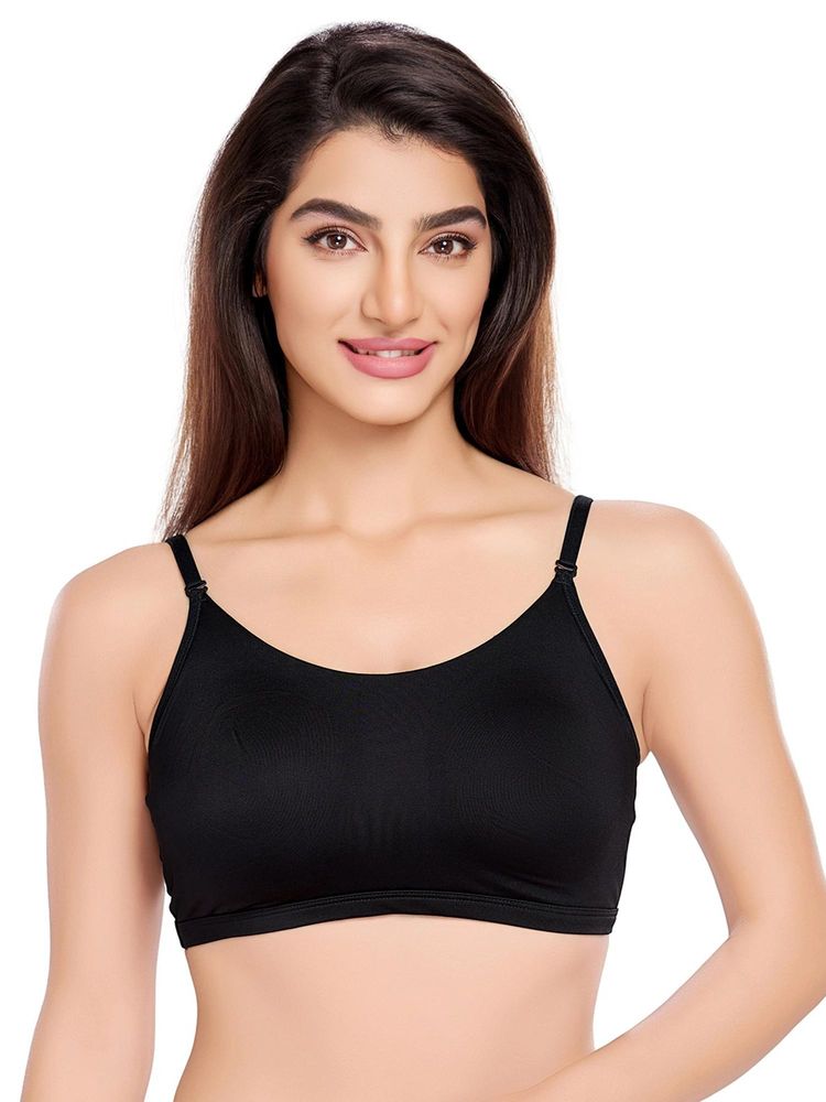 Juliet Womens Non Padded Full Coverage Sports Bra Black-picture-15