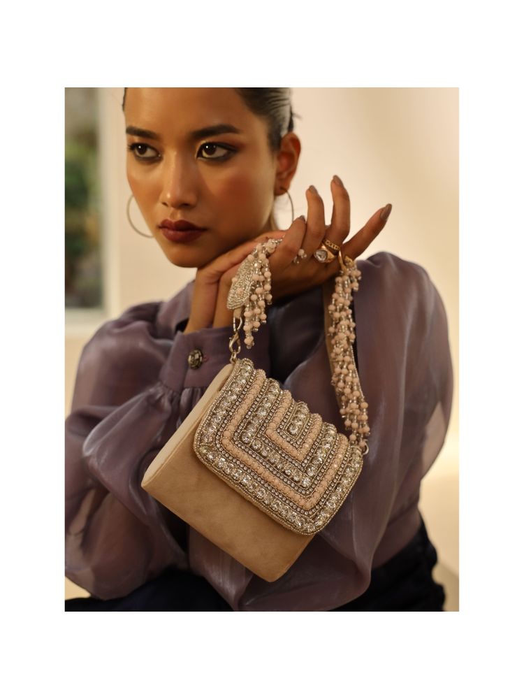 THE TAN CLAN Beige Embroidered Nysa Mini Bag-picture-23
